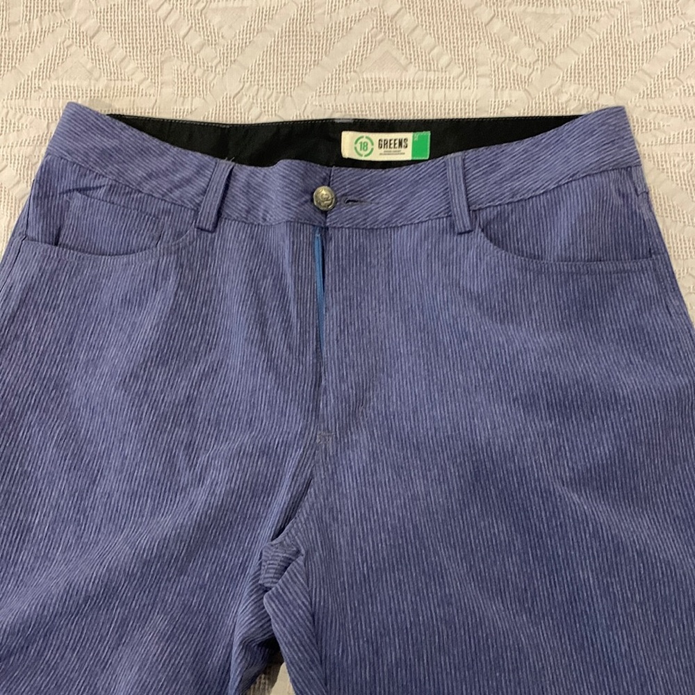 18 Greens 5 Pocket Pants, 32, Blue, Never Worn